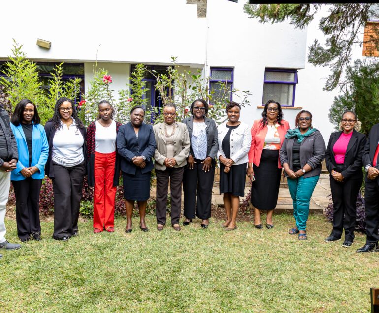 ENAF and Ministry of Education officials at the Girls Excel review workshop