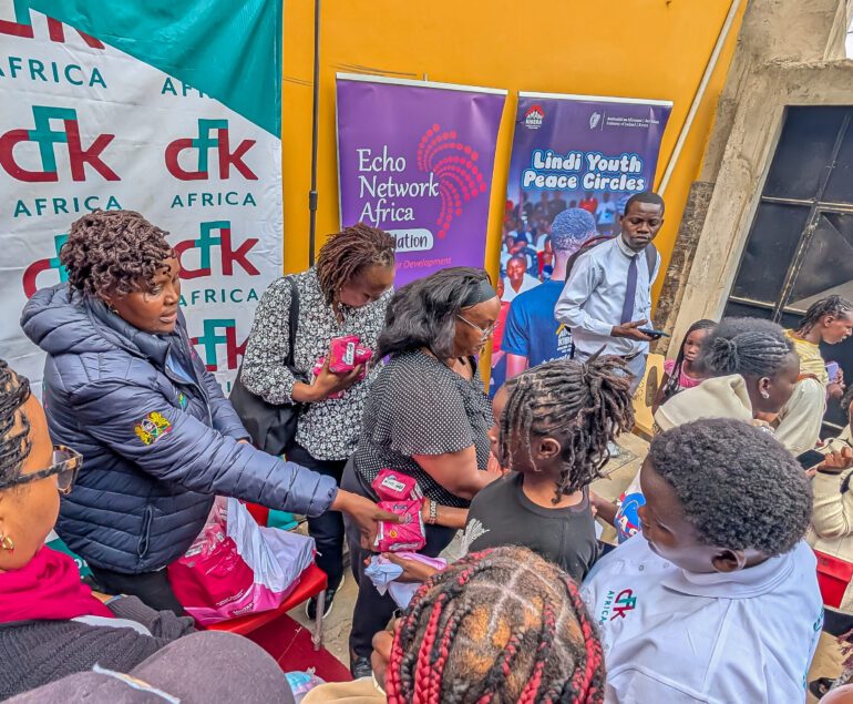 Young people receiving kits at International Youth Day 2026